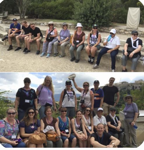 Groups on a journey through Greece in 2015